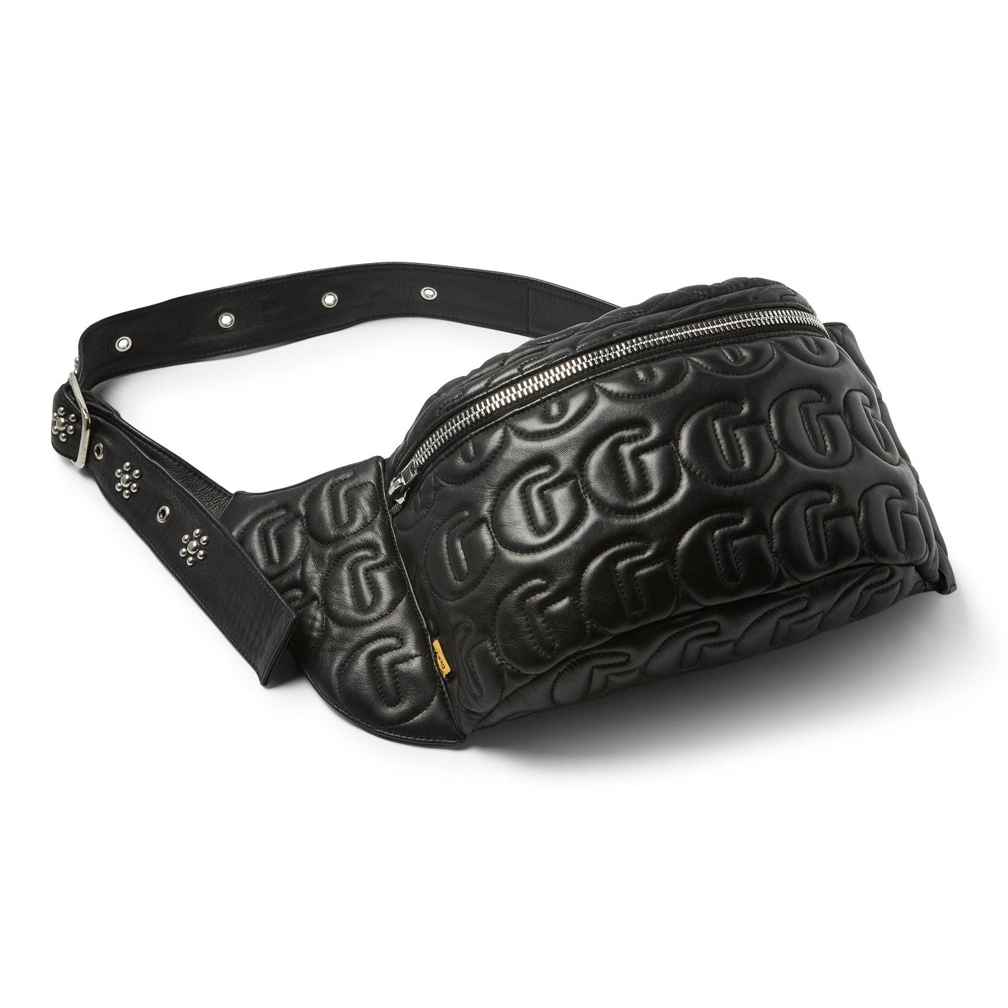 STUDDED LEATHER TRAVEL SACK