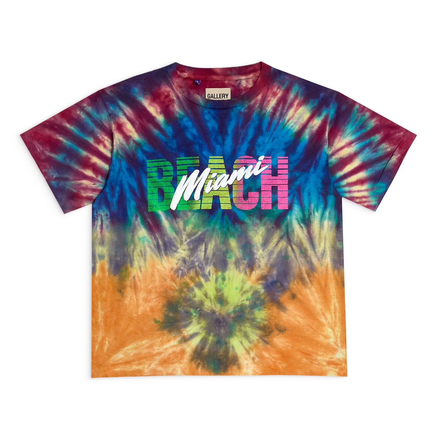 MIAMI BEACH TIE DYE WOMEN'S TEE