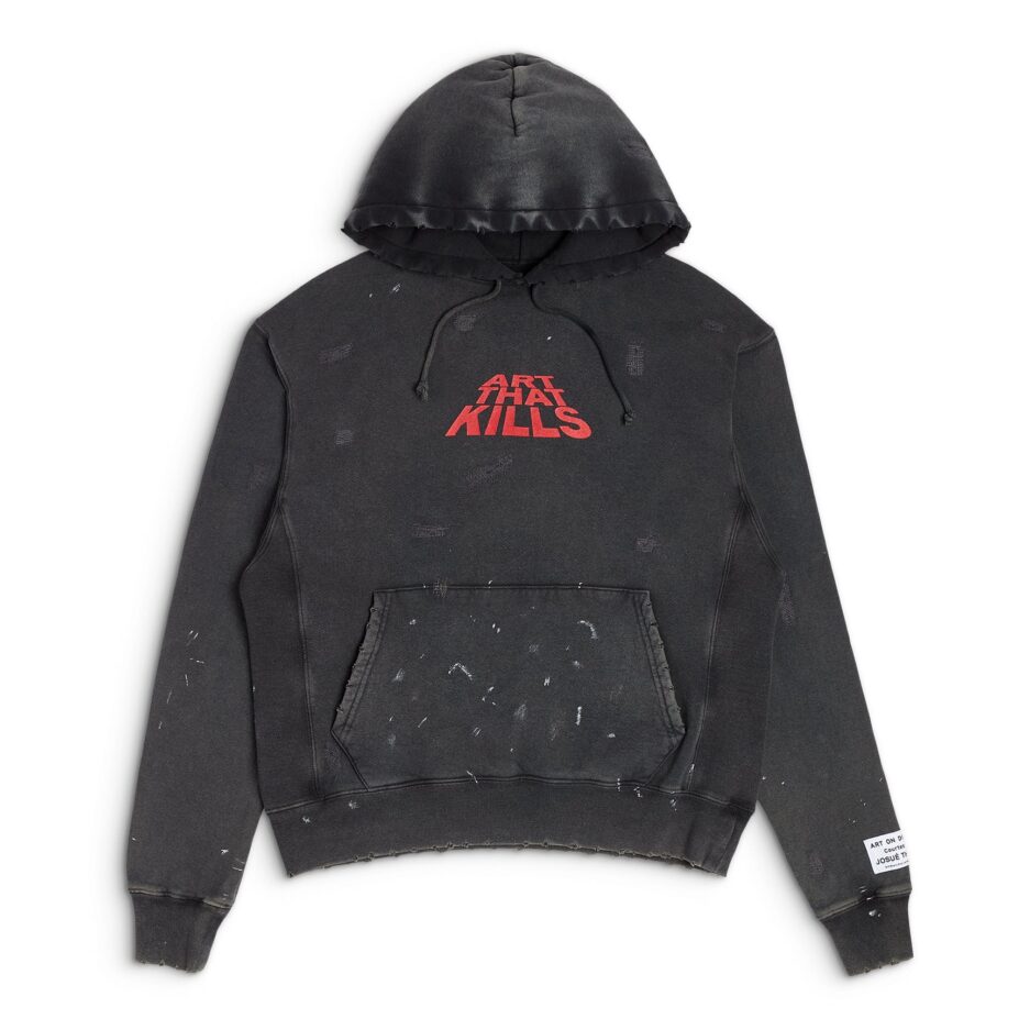 ATK DISTRESSED LOGO HOODIE