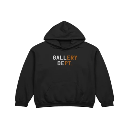 Gallery Dept Hoodie Unisex with Multicolor Logo front view