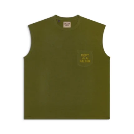 Gallery Dept Augi Sleeveless Tee front premium cotton top