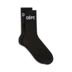 Gallery Dept Black Socks front view