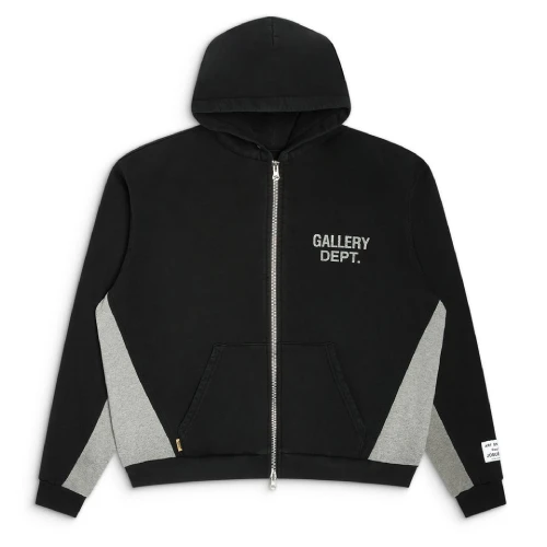 Gallery Dept Contrast Panel Sweatshirt Hoodie Gallery Dept Contrast Panel Sweatshirt Hoodie front view