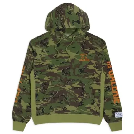 Gallery Dept De La Galerie Camo Flage Hoodie front camouflage artwork