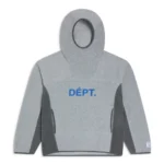 Gallery Dept Trail Fleece Grey Hoodie front view