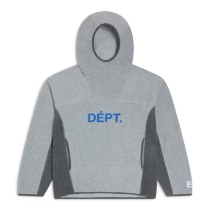 Gallery Dept Trail Fleece Grey Hoodie front view