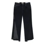 Gallery Dept Twisted Wide Leg Black Pant front view