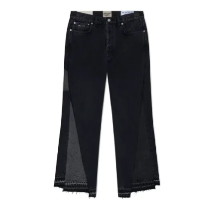 Gallery Dept Twisted Wide Leg Black Pant front view