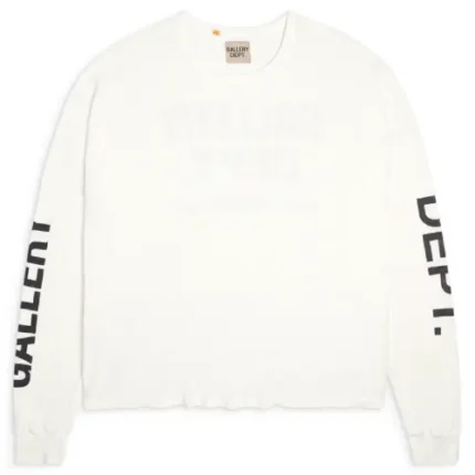 Gallery Dept Thermal Long Shirt White front view