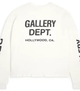 Gallery Dept Thermal Long Shirt White back view