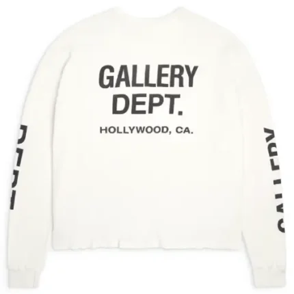 Gallery Dept Thermal Long Shirt White back view