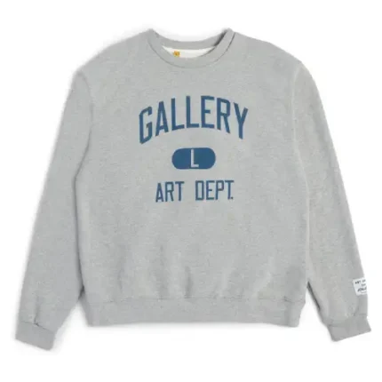 Gallery Dept Art Crewneck Sweatshirt Grey front view