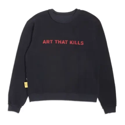 Gallery Dept Art That Kills Reversible Crewneck Black front view