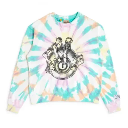Gallery Dept Big G-Ball Crewneck Tie-Dye front view