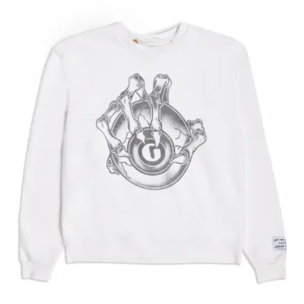 Gallery Dept Big G-Ball Sweatshirt Silver front view