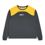 Gallery Dept Freestyle Long Sleeve Tee Charcoal Grey front view