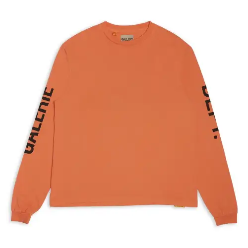 Gallery Dept French Collector L-S Tee Orange (2) Gallery Dept French Collector L-S Tee Orange front view