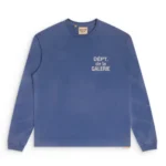 Gallery Dept French L-S Tee Shirt Navy front view