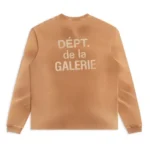 Gallery Dept French camel brown long sleeve tee back view