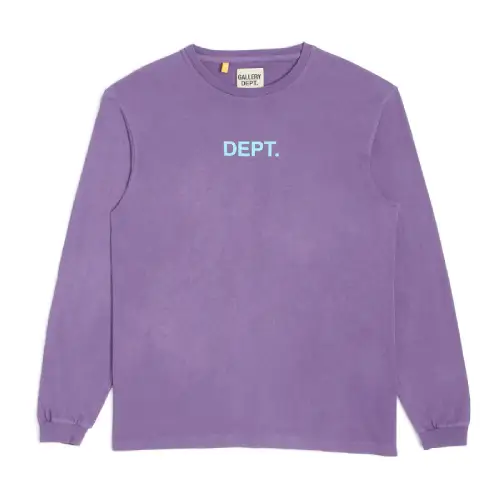 Gallery Dept L-S Tee Purple (2) Gallery Dept L-S Tee Purple front view