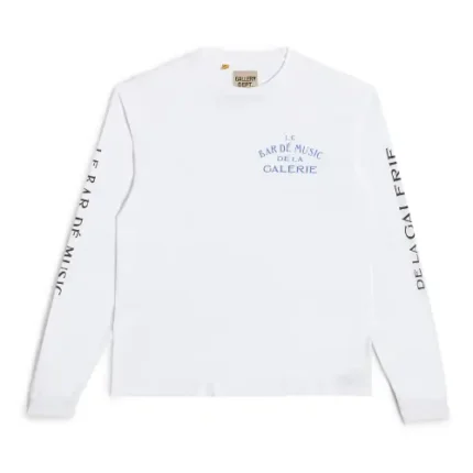 Gallery Dept Le Bar Shop L-S Tee Shirt White front view