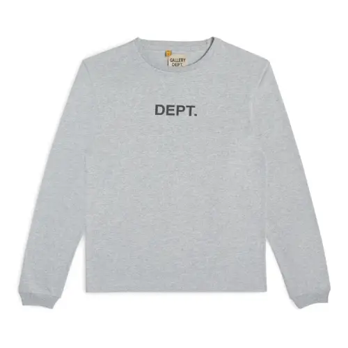 Gallery Dept Long Sleeve Tee Light Grey (2) Gallery Dept Long Sleeve Tee Light Grey front view