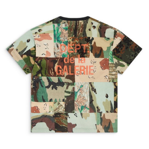 Gallery Dept Mixed Camo Tee Front Gallery Dept Mixed Camo Tee front view