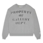 Gallery Dept Property of GD Crewneck Light Grey front view
