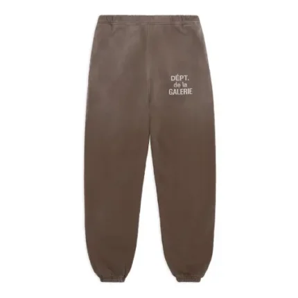 Gallery Dept washed black sweatpants front view