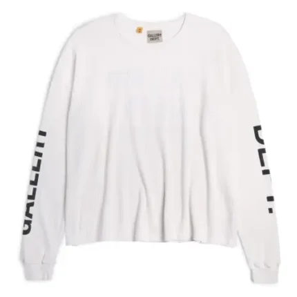 Gallery Dept Thermal L-S Shirt White front view