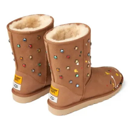 Gallery Dept Ugg Classic Short Chestnut Suede Brown back view