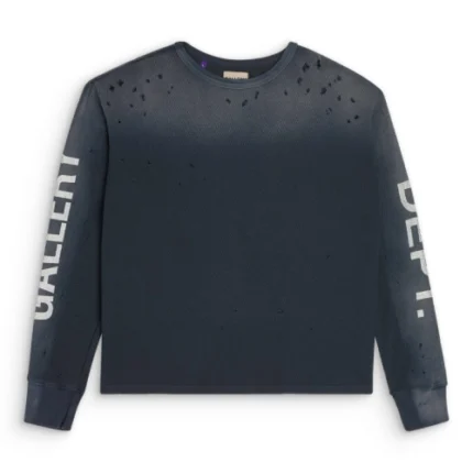 Gallery Dept Urcle Thermal L-S Shirt Black front view
