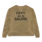 Gallery Dept French brown long sleeve tee shirt back view